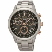 大高雄鐘錶城 seiko SK037 精工錶 CS系列 8T68-00A0P(SSB215P1) 競速度計時腕錶/黑面42mm｜樂天領券現折★全館特惠中★指定刷卡回饋10%