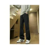(店+)牛仔褲男吸濕排汗涼感白色抗uv防曬薄加大尺碼透氣速乾彈性下著寬鬆褲直筒褲休閒褲男裝工作褲牛仔長褲父親節禮物送禮精選