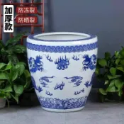 景德鎮加高陶瓷大水缸｜古法養魚養荷花 室外流水造景 庭院生態書畫缸