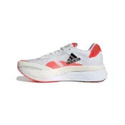 (店+)【adidas 愛迪達】FY4080 adidas Adizero Boston 10 舒適時尚 織物合成革TPU減震防滑耐磨透氣輕便 低幫 碳板 訓練跑步鞋 女款 白橘紅