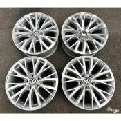 二手/中古/鋁圈 原廠 VW 福斯 17吋 5孔112 銀底車亮面 SHARAN CADDY GTI GOLF5.6.7