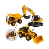 (店+)【888便利購】1:24 五通道遙控工程車（挖土機/推土機/砂石車）附USB充電電池（6809-11）
