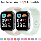 XIAOMI Redmi Watch 矽膠錶帶 3/5 Lite 運動錶帶適用於小米 Redmi Watch5/3 Ac