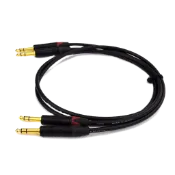 Canare L2T2S+Neutrik 鍍金6.3 TRS一對訊號線-錄音介面監聽喇叭混音器專用【音響世界】