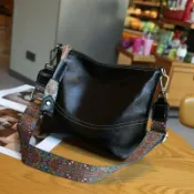 米蘭精品 【巴黎精品】現貨+預購 真牛皮側背包真皮革單肩背包托特包手提包隨身女包包-牛皮實用水桶包6色a1gn17