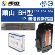 (店+)字號R63152 順山 BH型 1P 15A 20A 30A 無熔線斷路器 Breaker 開關 斷路器 無熔絲