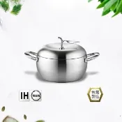 【PERFECT 理想】極緻316蘋果型湯鍋24CM雙耳(台灣製造316)