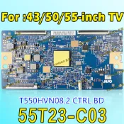 全新T550HVN08.2 CTRL BD 55T23-C03 T-con板適用於索尼KDL-50W800C KDL-5