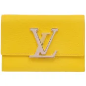 【DOKODEMO】近全新 路易威登 Portefeuille Capucines Compact N87623 IC 皮革/蟒蛇皮黃色三折皮夾 LV 0318 [二手]LOUIS VUITTON
