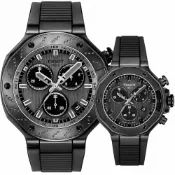 TISSOT 天梭 T-Race Quartz Chronograph 競速運動腕錶對錶- T1414173706100+T1418173705100