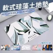 【樂邦】60X40CM 軟式珪藻土地墊-防滑 吸水 腳踏墊 廁所地墊 矽藻泥軟墊 衛生間吸水墊 浴室吸水地墊