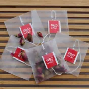 【熱銷中】🔥高檔尼龍反折茶包帶標線茶包袋 過濾袋花茶袋DIY一次性茶包袋透明