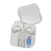 【焊馬TW】CY-H5717半入耳式 線控 麥克風 耳機 蘋果iPhone(顏色隨機出貨 耳麥 Lightning接頭 線長120cm)