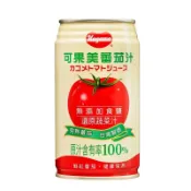 可果美 100%蕃茄汁(無添加食鹽) [箱購]340ml x 24【萬家福】