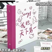 東慧百貨❀新年禮物我擔天下第一卡冊A5四宮格活頁卡冊可拆卸3寸小卡收