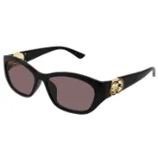 【寶島眼鏡】GUCCI | 奢雅迷光LOGO款貓眼框太陽眼鏡 | 黑X酒紅(限定款)