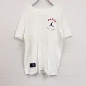 【DOKODEMO】AIR JORDAN PARIS NIKE 短袖T卹，大Logo，白色，L碼（古著）