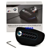 德國原廠BMW 正M Performance alcantara皮革鑰匙包 刀型遙控器(鑰匙皮套)G30.G11.F15