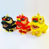X射線 精緻禮品 台灣現貨 電動舞獅醒獅玩具-綜，送禮 吉祥物 玩具 聲光 音樂聲光 新年佈置 舞龍舞獅，X射線【Z090023】