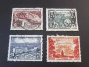 【雲品2】法屬加蓬French Gabon 1956 Sc 189-92 set FU 