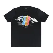 【HOTAI購】【PAUL SMITH】 字母LOGO眼睛噴印多彩造型圓領短袖T恤(男款/黑)