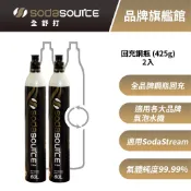 Sodasource 425g CO2交換鋼瓶2入組 適用SodaStream及各大品牌氣泡機
