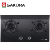 【SAKURA 櫻花】 二口雙炫火玻璃檯面式瓦斯爐 G-2922AG/G2922AGB 送全省安裝