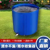 【好物優選】帆布魚池加厚圓形可摺疊支架防水布釣魚水池換水桶家用戶外水水桶