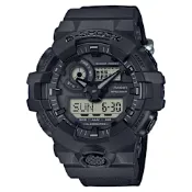 CASIO卡西歐 G-SHOCK環保尼龍錶帶設計雙顯錶(GA-700BCE-1A)