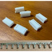 【IF】(5組) JST 2.5mm 6P 母 連接器 + 金屬接線端子 connector