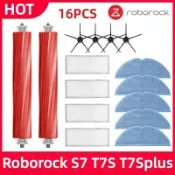 HiFi超人音頻商城 【熱銷】適配石頭掃地機Roborock S7 T7S T7Splus 配件 主刷 邊刷 濾網 拖布 蓋板 耗材齊全