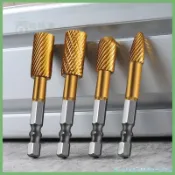 🌻精品優選 六角柄鎢鋼磨頭硬質閤金旋轉銼金屬銑刀電動拋光銼刀超硬打磨器