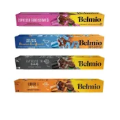 (店+)BELMIO 濃縮馥特*1 極緻大杯*1 芮斯崔朵*1 低咖啡因*1 4盒組 咖啡膠囊 膠囊咖啡 可用Nespresso