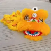 ✨免運 附發票🚛高級羊毛 舞獅 舞獅頭 醒獅 高檔羊毛醒獅錶演學校錶演獅子羊毛醒獅過年玩具塑料 可眨眼 醒獅獅頭