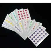 小荳荳 教具 方形數字貼紙 0 - 10 (商品金額滿百元才出貨)