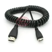 彈簧迷你hdmi對HDMI轉接線 相機線 HDMI轉HDMI高清線 可伸縮mini 247-00503