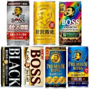 *貪吃熊*日本 SUNTORY  BOSS 咖啡 易開罐 日本咖啡 即飲咖啡 最高峰咖啡 彩虹咖啡 拿鐵 黑咖啡