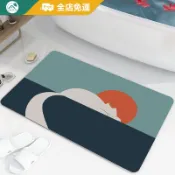 【富居閣 客製地墊】日式貓咪浴室地墊 強吸水地墊 珪藻土地墊 腳踏墊 防滑 浴室地墊 門口地墊 廁所地墊 矽藻土地墊