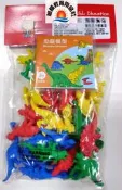 ※旭陽教育用品社※USL遊思樂益智教具系列-軟質恐龍模型(8款恐龍模型,4色,32PCS裝)台灣製商檢局檢驗合格