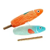 【Aduck】貓玩具木天蓼 串燒魚(貓玩具、貓薄荷玩具)
