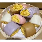 【蝦鮮生蟹小姐】迷你彩色銀絲卷
