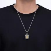 (店+)【LEEHER】鈦鋼項鍊/復古項鍊/佛牌鍊/守護神/護身符/小眾設計/招財納福/保平安/吊墜/佛像/象神/度母/黃財神