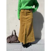 08cute.預購 復古燈芯絨包臀魚尾裙