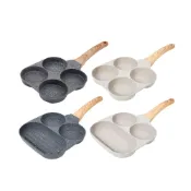(店+)【JOEKI】迷你煎蛋鍋 多孔煎蛋鍋 煎蛋 鍋子 平底鍋 四格煎蛋鍋 兩孔煎蛋鍋 鬆餅鍋 煎蛋 四格煎鍋 懶人早餐鍋具【CC0673】