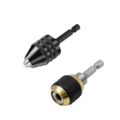 (店+)電鑽起子機轉接頭 快脫 起子機轉電鑽 六角頭轉三爪夾頭 四分轉圓頭 四分轉接頭 自緊夾頭