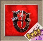 臺灣公司渴開發漂斤屬徽章美國特種隊SPECIFORCE貝雷帽帽徽兄