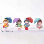 邦邦水族~打傘小孩苔蘚微景觀擺件 水族裝飾品  雨衣小孩 紓壓小物 公仔 創意小物 龍貓 擺飾 娃娃 宮崎駿 可愛小物