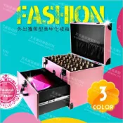 WOMAN HOUSE 攜帶型美甲箱/雙層收納化妝箱-單入[56236] 指甲彩繪行動服務/新娘秘書彩妝師外出首選