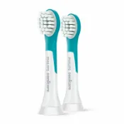 大王家電館 【美國製造+原廠公司貨】PHILIPS HX6032 飛利浦兒童音波牙刷迷你刷頭兩入裝 適用HX6322及HX6311
