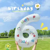 【最快隔日到貨】氣球貼紙 生日貼紙 生日氣球貼紙 生日道具 生日 貼紙 慶生貼紙 生日快樂貼紙 裝飾氣球 慶生氣球貼紙